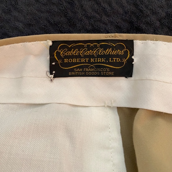 Men's Khaki Pants, Lightweight for Summer by Car Clothiers of San Fransisco - Picture 3 of 3